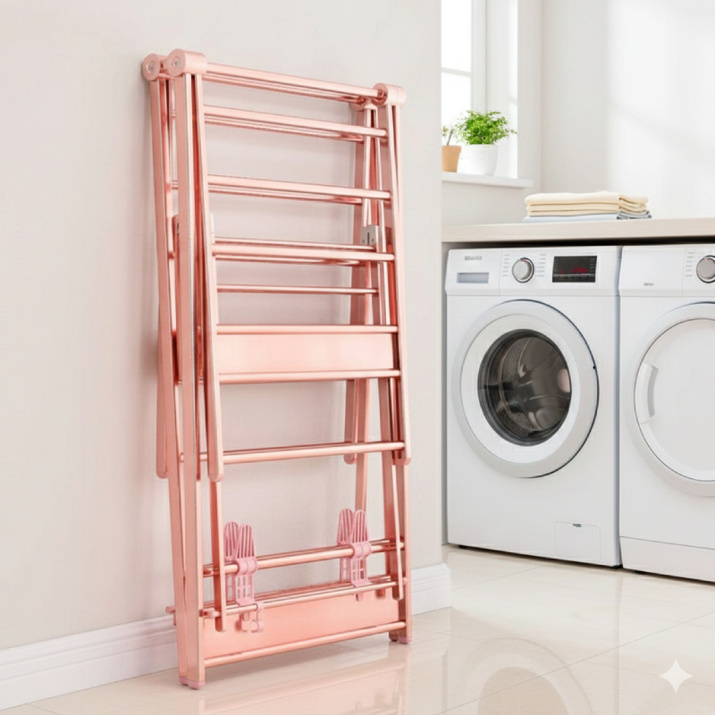 Sèche linge Aluminium pliable Luxe – Image 4
