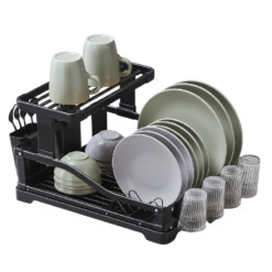 Alternative view of Egouttoir avec porte ver en aluminium Noir 2ETG 62137