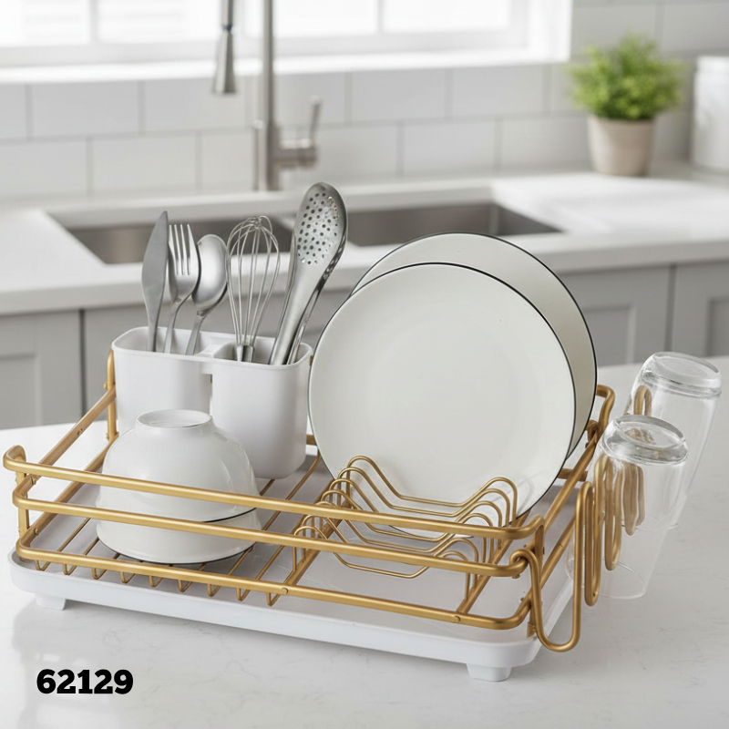 Egouttoir en aluminium Doré 1ETG 62129