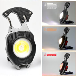 Alternative view of Lampe torche porte clé Noir 10en1