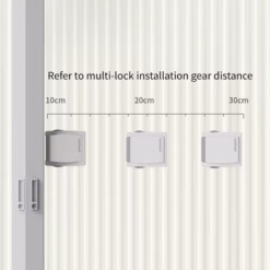 Alternative view of Loquet de sécurité enfant pour fenêtre et porte coulissante