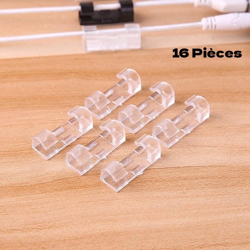 Lot de 16 attaches câble adhésives – Image 4