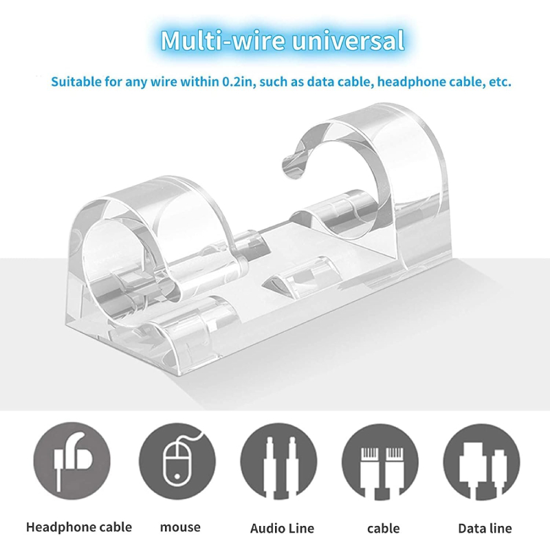 Lot de 16 attaches câble adhésives – Image 6