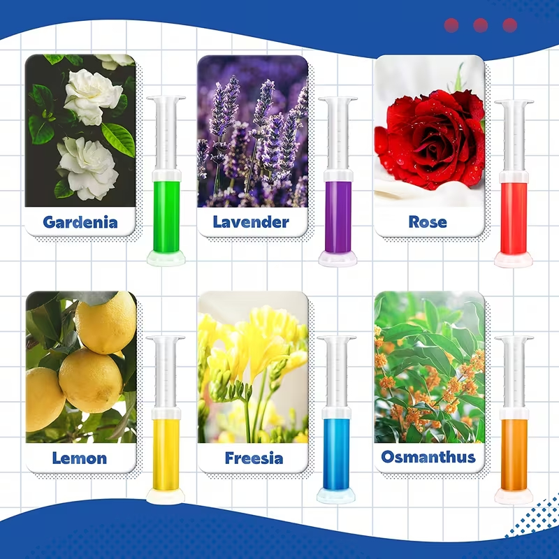 Seringues de Gel Nettoyant pour WC à Motif Fleurs – Image 2