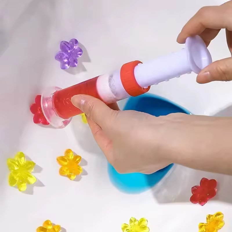 Seringues de Gel Nettoyant pour WC à Motif Fleurs – Image 7