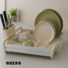 Egouttoir avec porte ustensile Beige 1ETG 62133