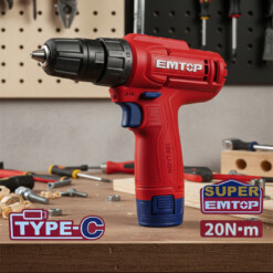 Visseuse-perceuse 12V 20Nm EMTOP