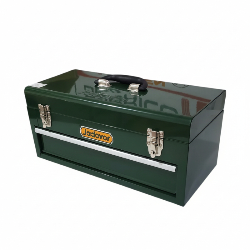 Boite à outils double compartiments en Métal vert JADEVER – Image 3