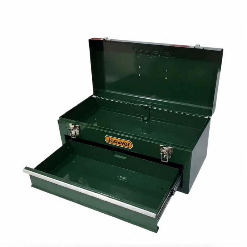 Boite à outils double compartiments en Métal vert JADEVER – Image 2