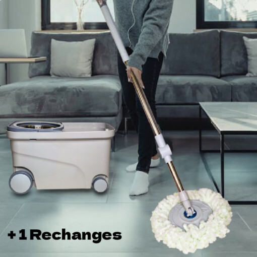 Seau espagnol magique 360° avec roues CLEANTEX