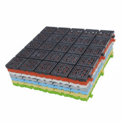 Alternative view of Tapis confort en plastique 29x29 cm 4PCS