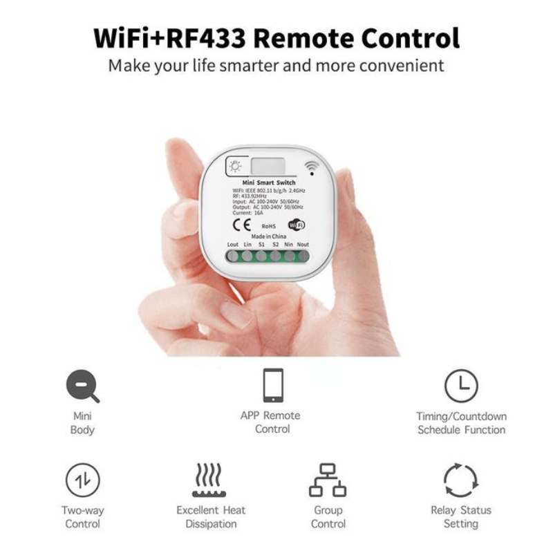 Interrupteur mural sans fil sans batterie étanche – Image 5