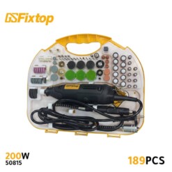 Alternative view of Mini meuleuse droite outil rotatif 200W 189PCS GSFIXTOP 50815