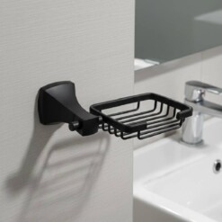 Porte savon Noir en aluminium SANWATER