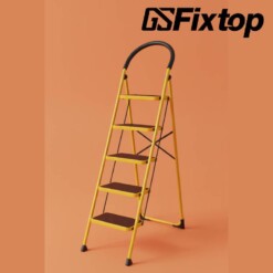 Alternative view of Escabeau pliable 5 marches FIXTOP