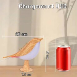 Alternative view of Veilleuse oiseau LED rechargeable 1200mAh