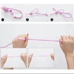 Alternative view of Corde à linge extensible multi couleurs 1.8M