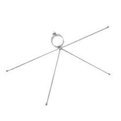 Alternative view of Sèche linge pliable pour cheminée 4 leviers