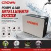 Pompe à eau intelligente silencieuse CROWN 400W/0.53HP CT35147