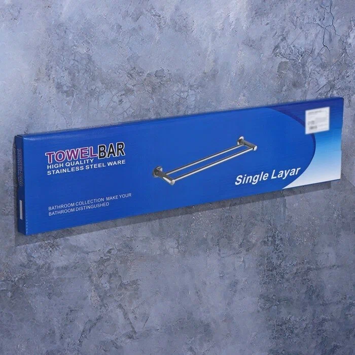 Porte serviette salle de bain 2 niveaux – Image 2