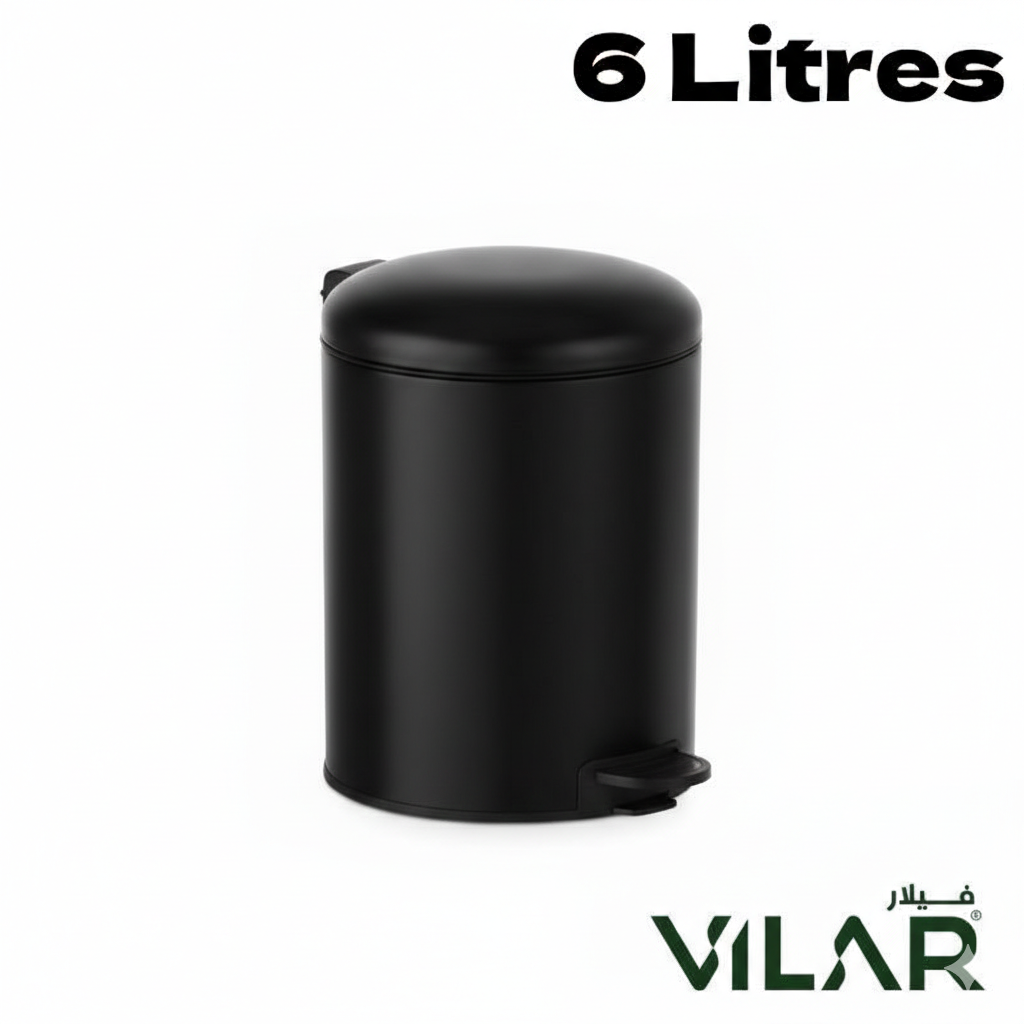 Poubelle à pédale INOX 6L VILAR – Image 3