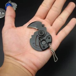 Alternative view of Porte clés Griffe pliable Noir