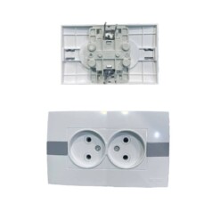 Prise double simple MONO