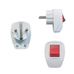 Prise interrupteur rouge FERELEC