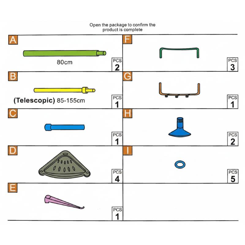 Etagère de coin salle de bain LYNA – Image 3