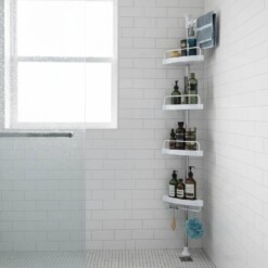 Alternative view of Etagère de coin salle de bain LYNA