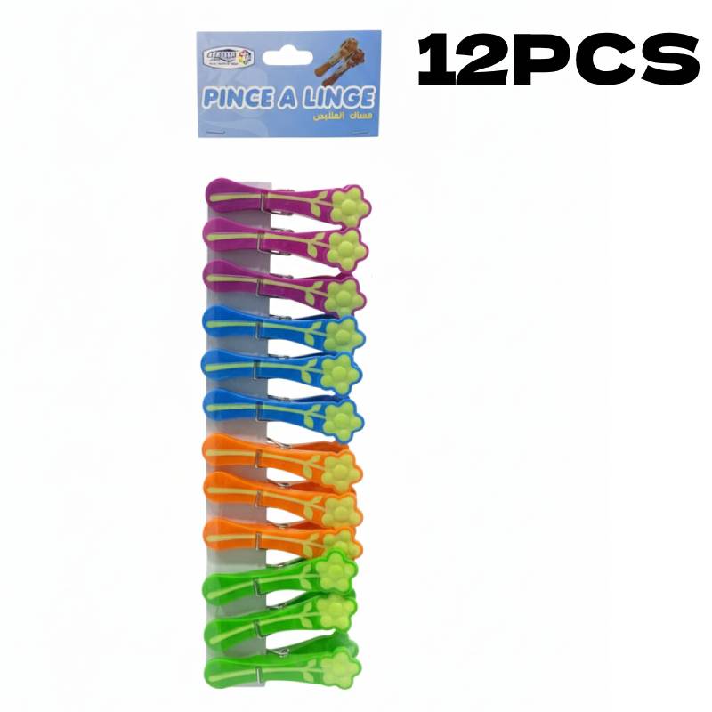 Lot de 12 pinces à linge CLEANTEX