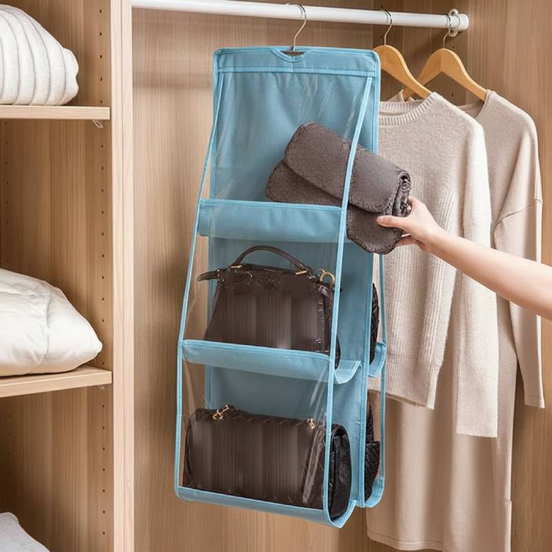 Sac de Rangement Suspendu 6 Pochettes pour Sac à Main – Image 10