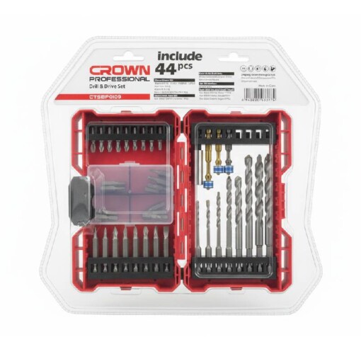 Caisse à embouts et mèches multifonction 44PCS CROWN