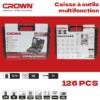 Caisse à outils 126PCS CROWN