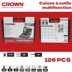 Caisse à outils 126PCS CROWN
