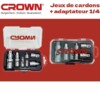 Kit jeux de cardons avec adaptateur 1/4 CROWN
