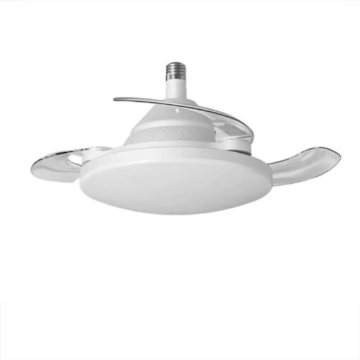 Ventilateur de plafond à LED télécommandé et lames rétractables