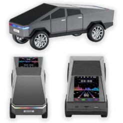 Haut parleur Bluetooth avec écran et lumière LED festive (CYBERTRUCK)