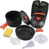 Ensemble de cuisine portable en alliage d’aluminium pour camping