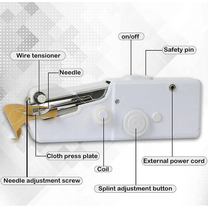 Mini machine à coudre portative intelligente pour point de tailleur – Image 3