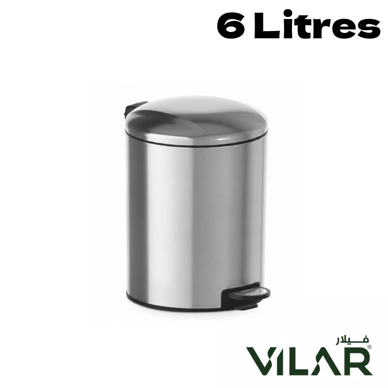 Poubelle à pédale INOX 6L VILAR