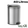 Poubelle à pédale INOX 40L VILAR