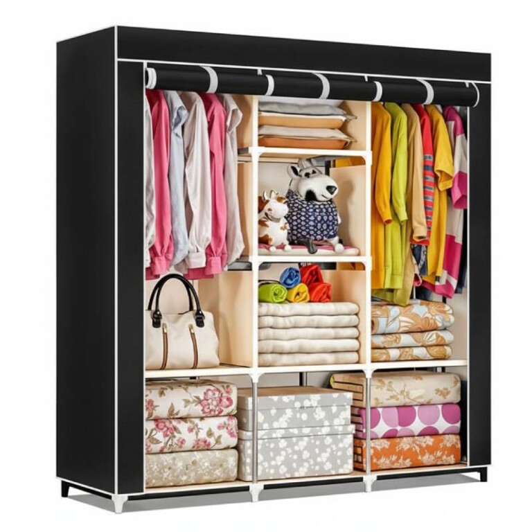 Armoire De Poupée 21 Pièces Avec Mini Cintres – Kit Meuble Miniature Rose Pour Maison De Poupée, Décoration Chambre, Cadeau Créatif
