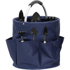 Sac de rangement pliable rond avec 6 poches