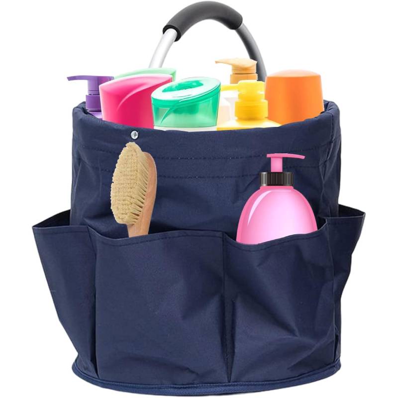 Sac de rangement pliable rond avec 6 poches – Image 4