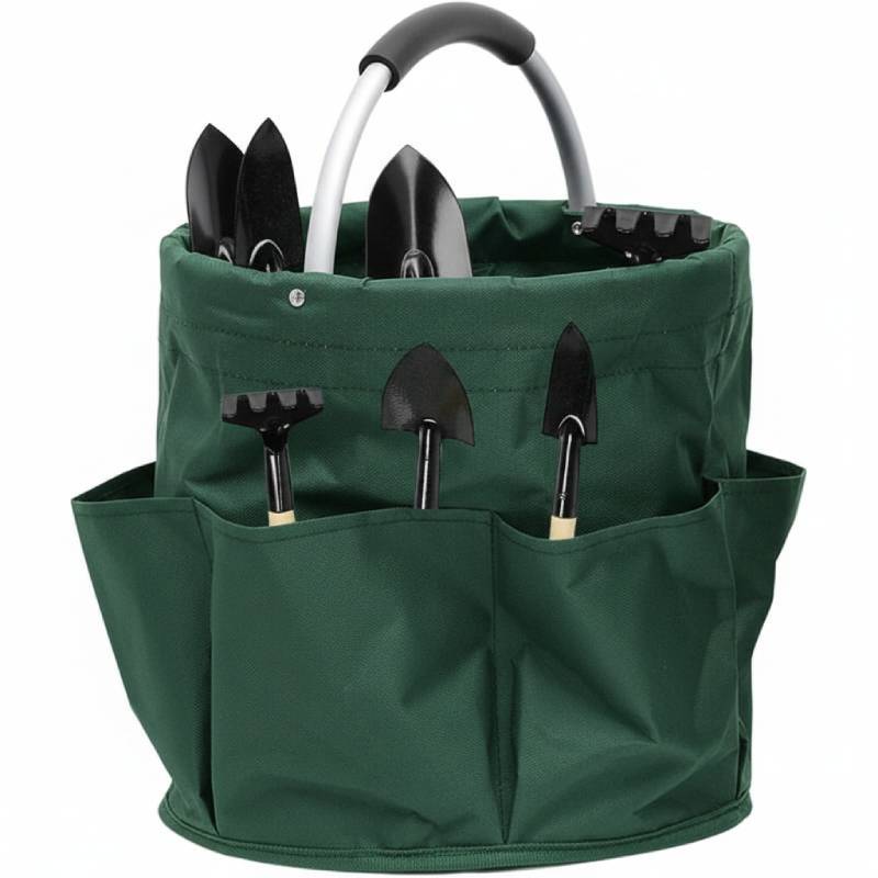 Sac de rangement pliable rond avec 6 poches – Image 7