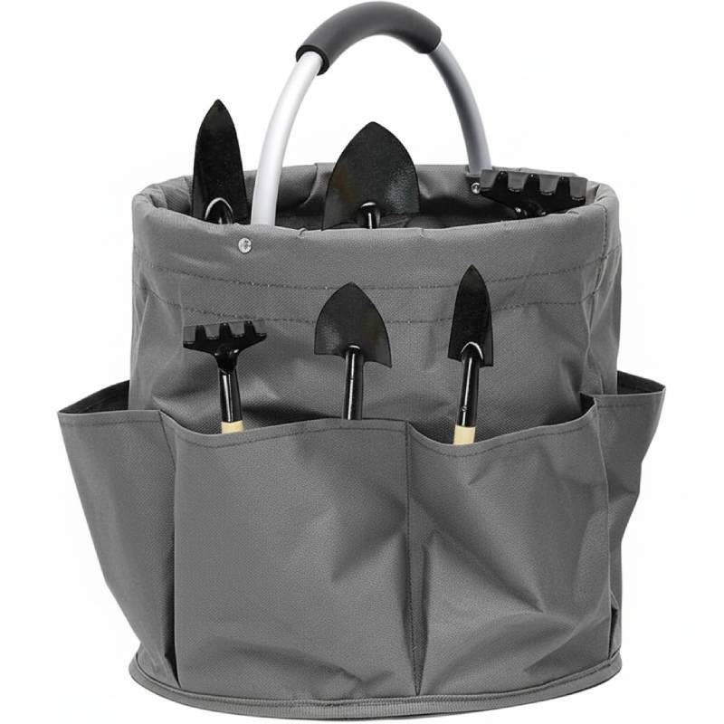 Sac de rangement pliable rond avec 6 poches – Image 5