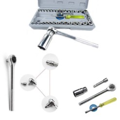 Alternative view of Jeu de clés à douille combiné 40 Pièces