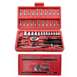Jeu de clés à douille combiné 46 Pièces