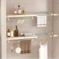 Étagère de placard extensible avec ventouses